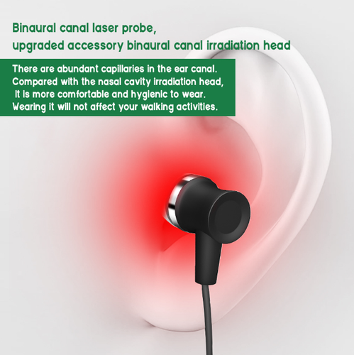 Tinnitus Relief Earplug 650nm Cold Laser Light Therapy Nasal Rhinitis Relief - Bild 10 von 16