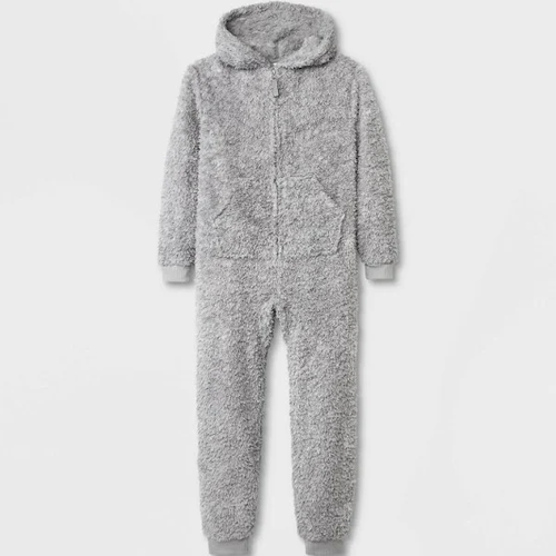 Kids' Marshmallow Fleece Union Suit Pajamas - Cat & Jack - Picture 4 of 16