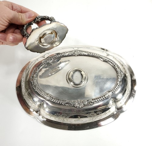 Antique Sheffield Silverplate Heraldic Tops "SUFFER" Engraving HALDANE FAMILY - Picture 4 of 8