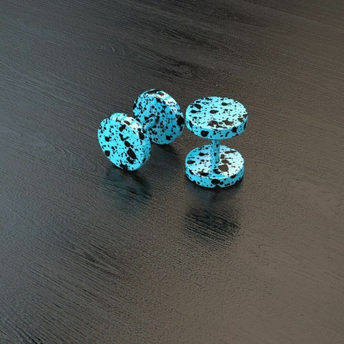 Stainless Steel Studs Earrings Piercings Plugs Tunnels Faux Barbell Body Jewelry - Picture 27 of 30