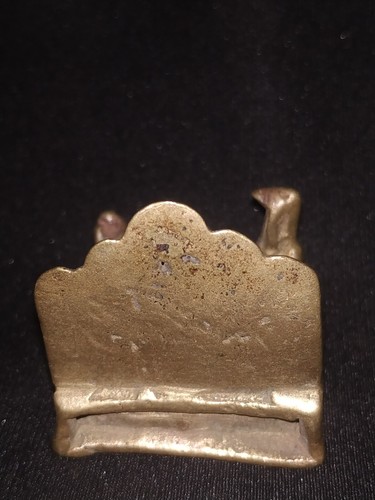 ANTIQUE INDIAN RITUAL BRONZE FAMILY GOD SHIVA NAGA LINGAM GANESH NANDI ANNAPURNA - Picture 4 of 6