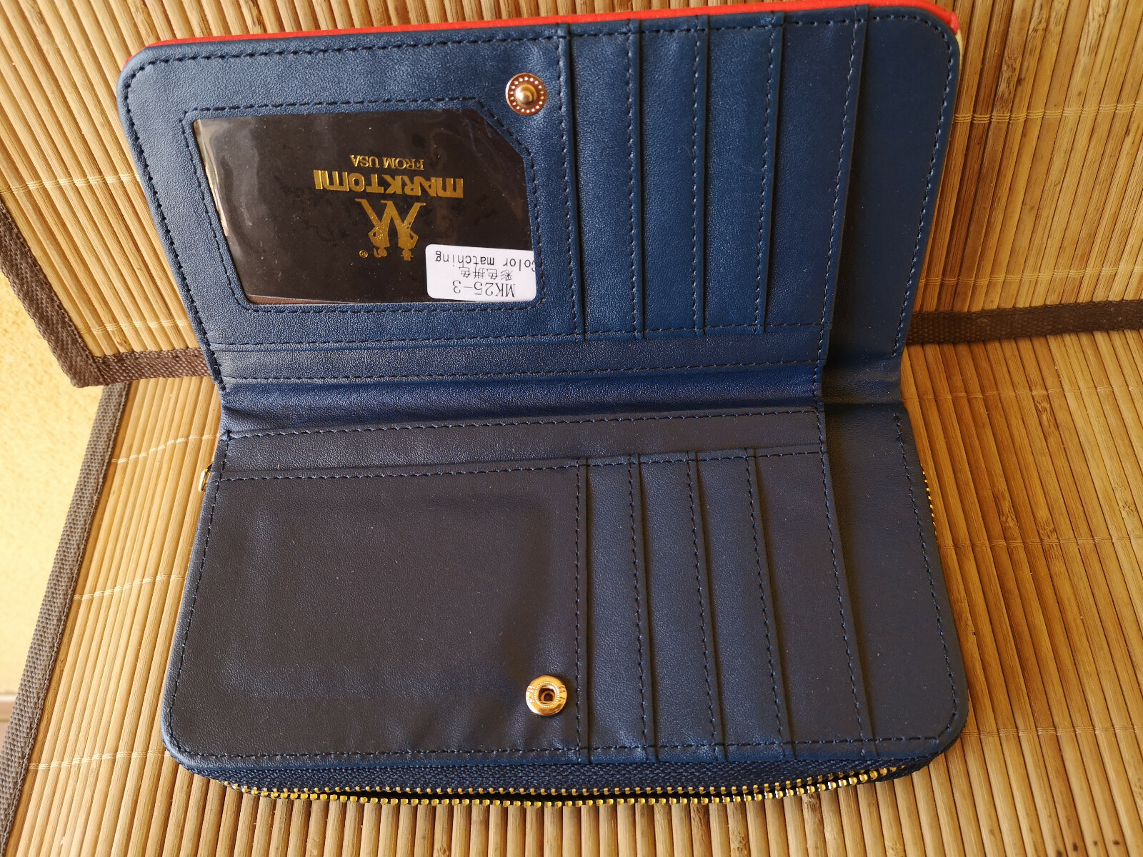  Geldbörse Portmonee, Portemonnaie Börse Etui Geld-Börse MK 25-3 DKL Blau, NEU