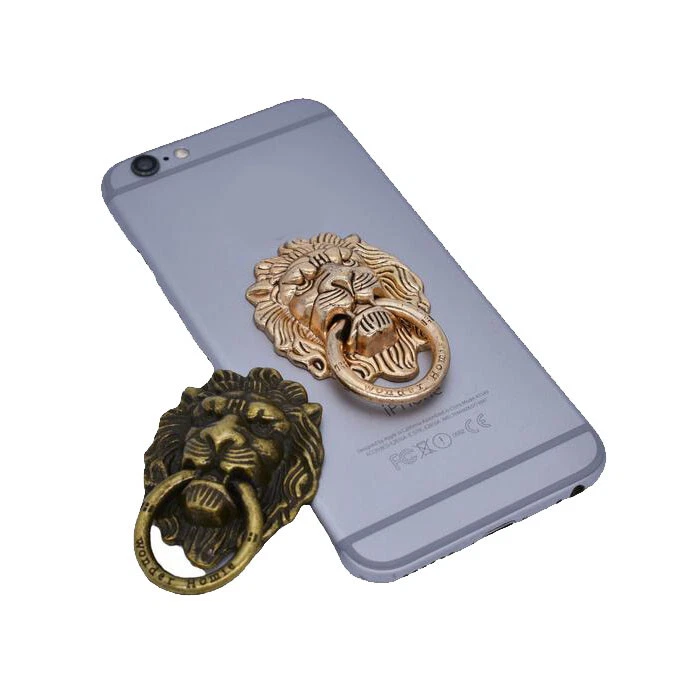 Metal Lion Head Ring Holder Finger Grip For iPhone 14 Pro Max 13 12 11 XR XS MAX - Image 4 of 4