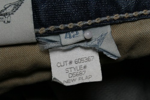Robin's Jean New Long Flap Ripped Faded Light Wash Straight - Men's Size 42 - Picture 11 of 11