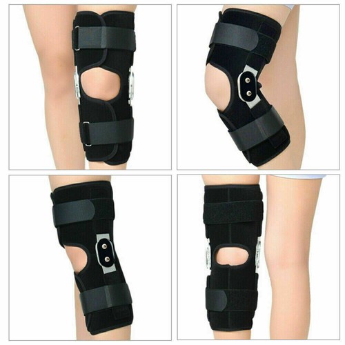 New Dual Hinged Knee Guard Arthritis Support Brace Strap Wrap Support Stabilizer - Picture 3 of 16
