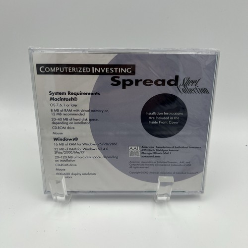 Computerized Investing Spread Sheet Collection 3 PC MAC CD 50+ Tabellenkalkulationen Tool - Bild 2 von 2