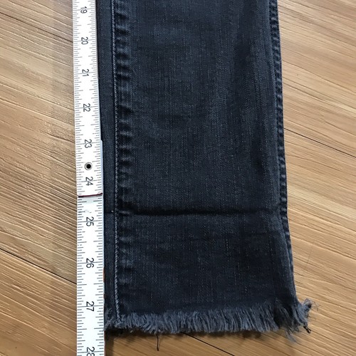 Jeans Madewell Talla 23 Ajustados Negros Botón Mosca Tiro Alto Zorro Gráfico Bolsillo - Imagen 12 de 16