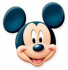 Mickey Mouse Official Disney Single Fun CARD Party Face Mask