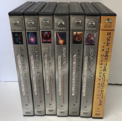 Star Trek Dvd Lot 7 Dvd Movies Two Disc Sets WIde Screen
