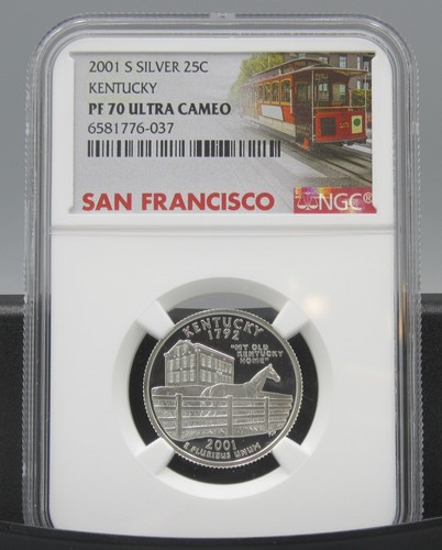 2001 S Kentucky Silver NGC PF 70 UCAM