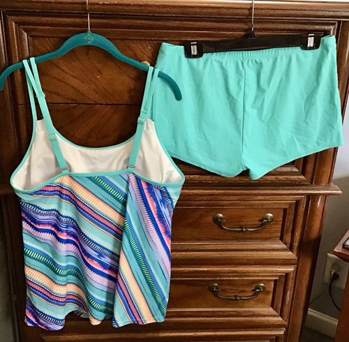 2 PC Swim set : Tankini Top & Swim Shorts Size XL - Picture 18 of 18