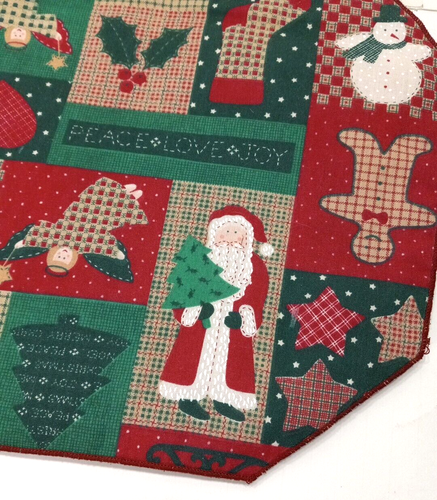 Urlaub Tischsets 4er Set Wende Lebkuchen Männer Schneemänner Weihnachtsmann - Bild 3 von 8