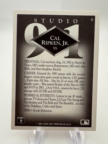 1991 Leaf Studio Baseball - You Pick - Complete Your Set (1-250) - Picture 42 of 505