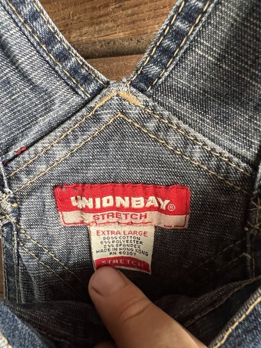 Vintage Union Bay Overalls Flare Size XL Girls - Picture 2 of 11