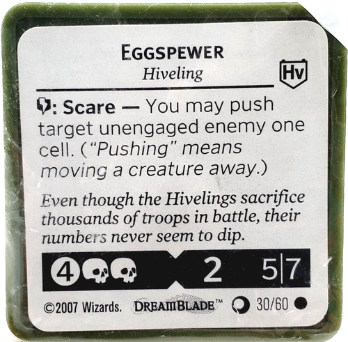 EGGSPEWER (C) Dreamblade Miniatures Night Fusion 30/60 WotC - Foto 2 di 3