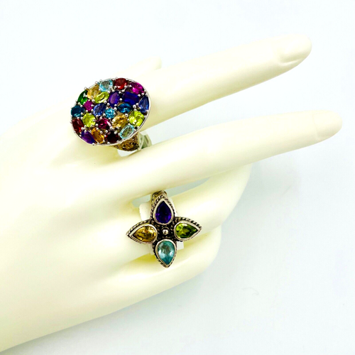 JTV QVC SHOPLC Sterling Silber 925 Vintage Bali Legacy verschiedene Edelstein Ringe LESEN - Bild 2 von 22