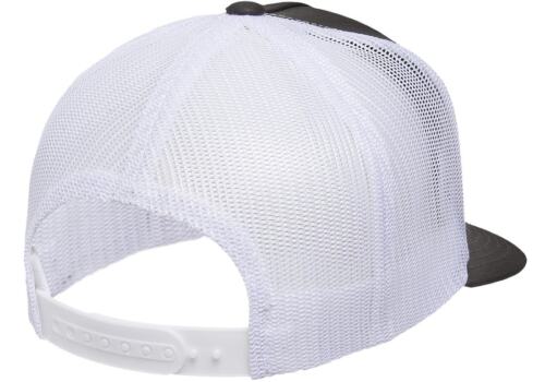 Cappello snapback YP Classics Flat Bill Trucker Cap Yupoong Meshback 6006 5 pannelli - Foto 33 di 80