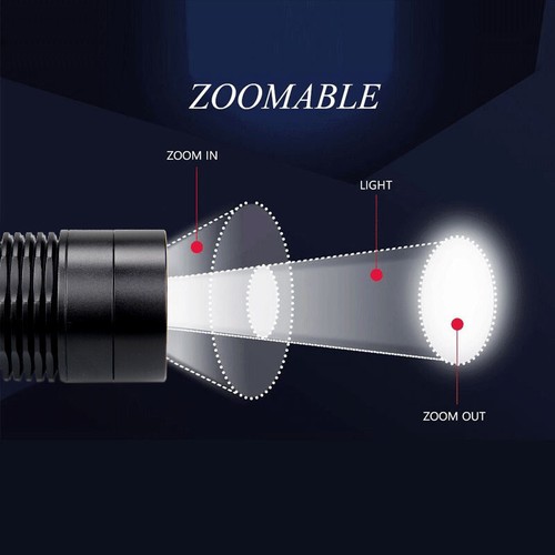 Hunting Flashlight Red Green White LED Lamp Predator Coyote Night Hog Zoom Torch - Picture 4 of 12