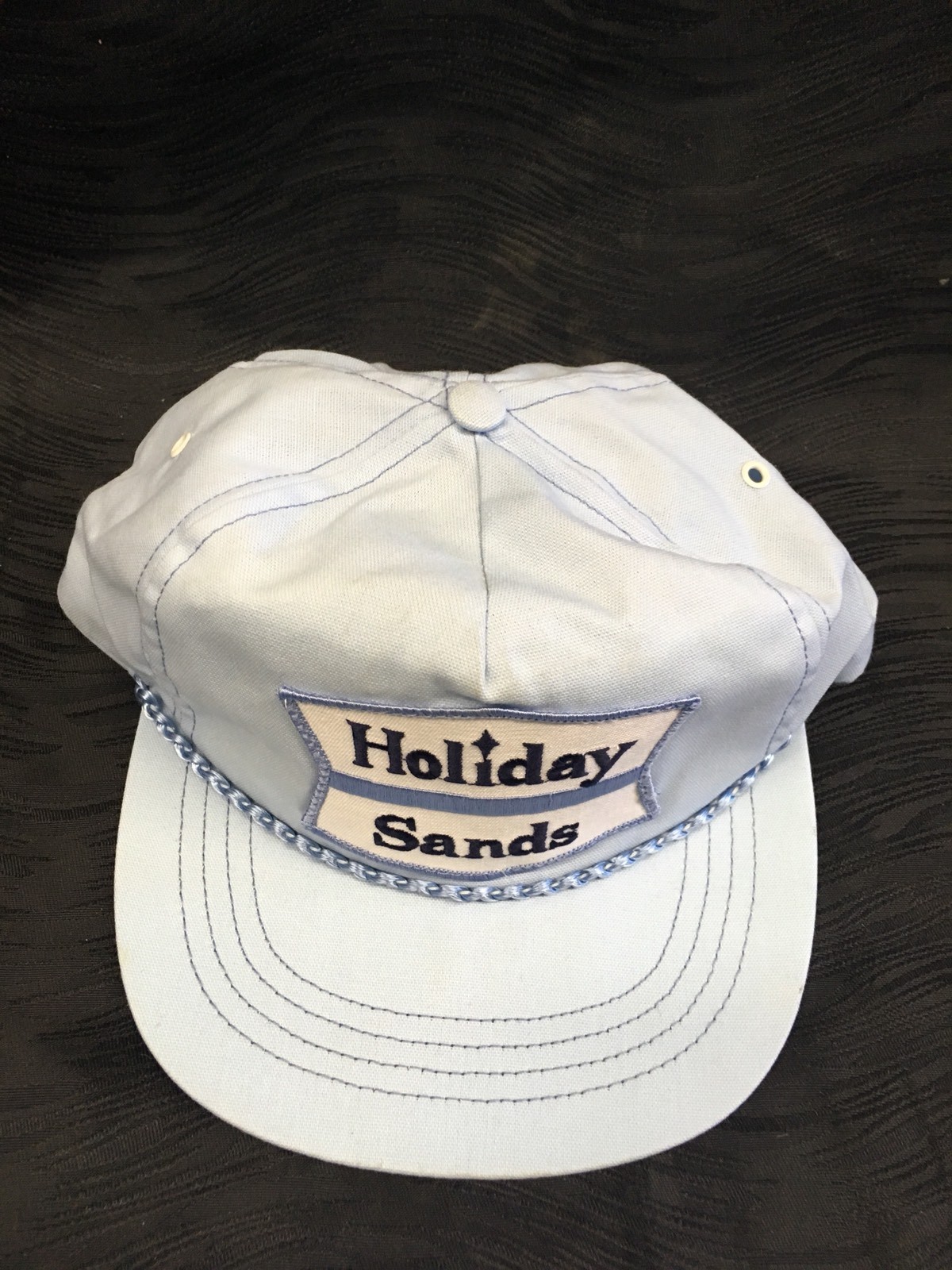 Vtg Holiday Sands Hotel Motel Snapback Trucker Bl… - image 2