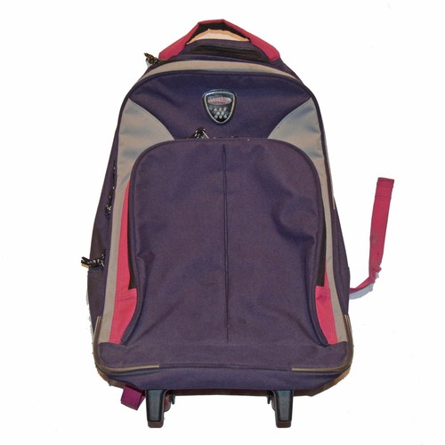 Skyway Kids Gear Purple Travel Pull Handle Carry On Luggage Backpack