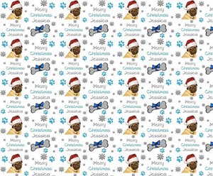 personalised christmas wrapping paper pug dog wrapping paper ebay