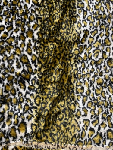 Fabric Lot 1 Yd 56 W Faux Fur Animal Print - Picture 2 of 7