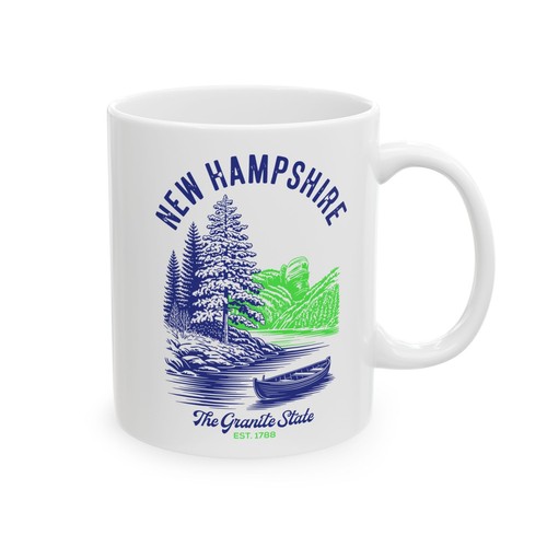 New Hampshire Nature Ceramic Mug – Perfect for Coffee Lovers, Travel [...] - Picture 3 of 6