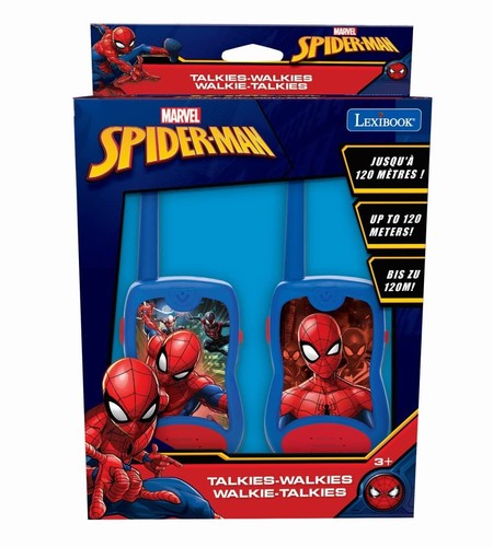 Lexibook Spider-Man Walkie-Talkies 100m, Kinder Spielzeug, Gürtelclip, Blau - Zdjęcie 5 z 6