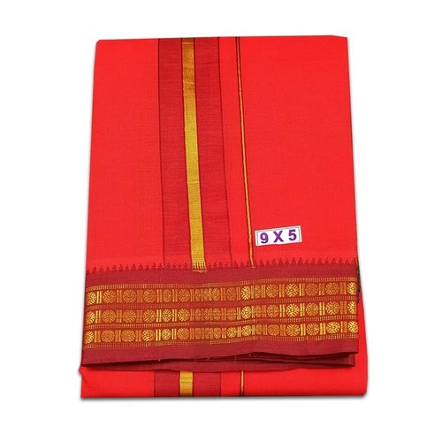 Herren Baumwolle Farbe Dhoti für traditionelle Pooja mit Rand USA - Bild 22 von 32