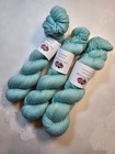 Highland Wool yarn, 4-ply, Fingering weight, 100 g, Robin'S Egg Blue