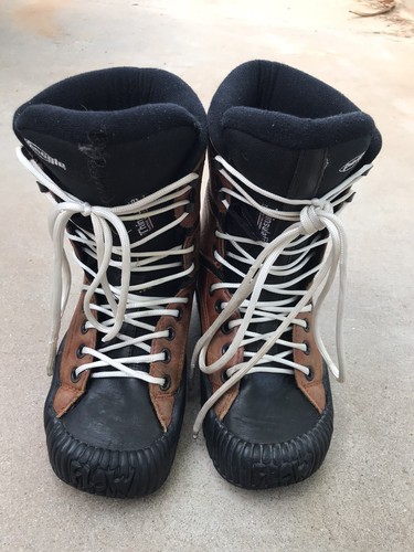 Flow snowboard boots, lade ip, browb leather mens size 5 - Picture 1 of 8