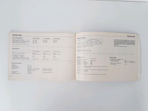 VW Derby Owners Handbook Instruction Manual Dated 1979 Genuine VW Handbook - Picture 11 of 11