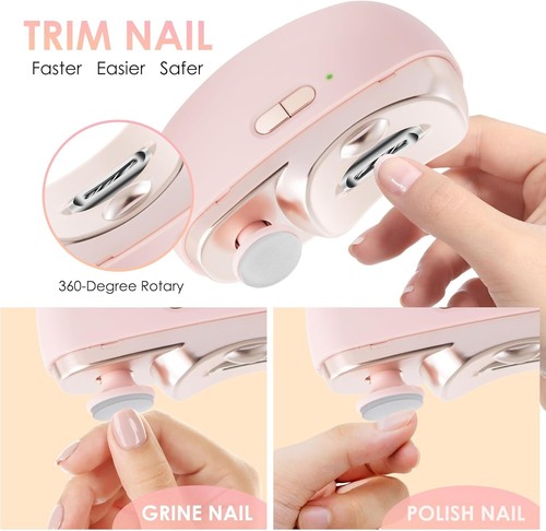 Electric Nail Clippers Upgraded 3 in 1 Automatic - with Polishing, Dust Stora... - Picture 3 of 7