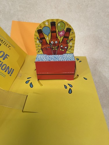 Birthday Card Pop UP Musical By Hallmark Fountain Of Youth Or Cooler Of Beers 🍻 - Picture 6 of 7