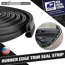 4M Black Car Seal Strip Rubber Edge Sealing Trim Weatherstrip All Weather USA