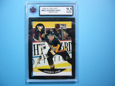 1990/91 PRO SET NHL HOCKEY CARD #632 JAROMIR JAGR ROOKIE RC KSA