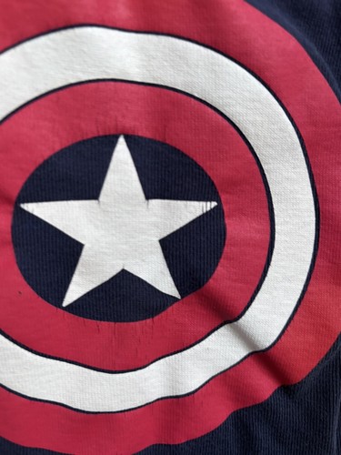 Hanna Andersson Marvel Captain America Long Sleeve Pajama Top 110 US 5 - Picture 3 of 5