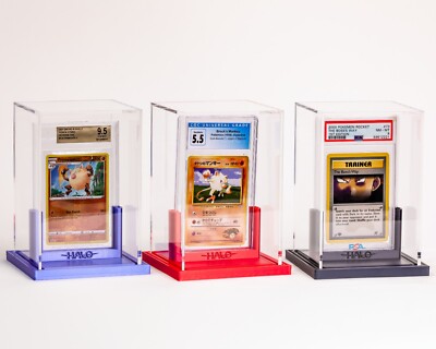 HALO Card Display Case | Fits Graded PSA, BGS, CGC, & Top Loaders | 99% UV Guard