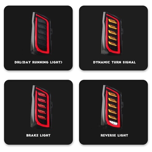 Pair LED Tail Light For Mercedes Benz Vito W447 15-22 Dynamic Brake Lamps Smoked - Picture 6 of 14
