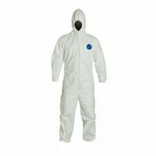 Tyvek® 400 Coverall with Attached Hood, White, 3x-Large 