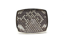 Python Snake Belt Buckle, Exotic Belt Buckle,  1.5'' Removable Western Buckle