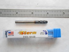NEW STORM USA 3/16" DIA. X 1/2" LOC X 2" OAL CC 4 FL. SOLID CARBIDE BALL ENDMILL