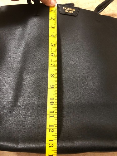 Victoria's Secret Limited Edition Black  Logo Faux Leather Fringe Tote Bag (NWT) - Bild 2 von 9