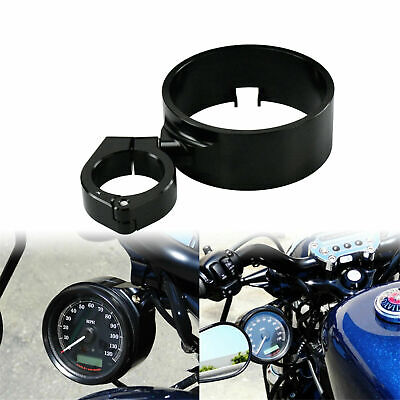 Silver 39mm Fork Speedometer Side Mount Relocation Bracket Kit Silver 39mm Fork Speedometer Side Mount Relocation Bracket Kit