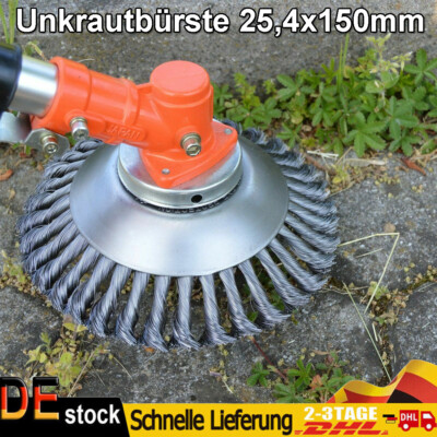 Unkrautbürste Freischneider Stihl Unkrautbürste Für Stihl Motorsensen - 25,4mm Aufnahme, 200mm Kopf-Durchmesser, Hochwertig Aus Stahl (Marke: OYAJIA) Stahlrad Unkrautbürste Garten