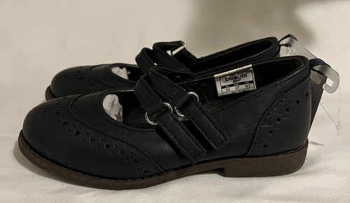 OSHKOSH B'GOSH LITTLE GIRLS POINTED TOE DARK NAVY MARY JANE SHOES SIZE 10 NEW - Picture 8 of 17