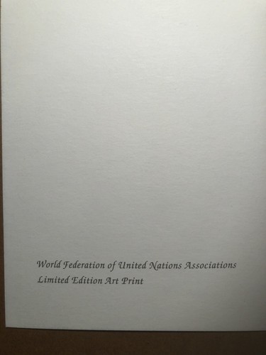 TING SHAO KUANG - GRÁFICO ARTÍSTICO DE LA ONU WFUNA - 1994 - ""AÑO DE LA FAMILIA - Imagen 4 de 6