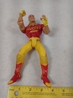 Marvel Wcw Power Slam Hulk Hogan Hulkster Wwe Wrestling 7" Figure Red Yellow