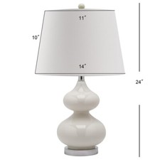 Safavieh EVA DOUBLE GOURD TABLE LAMP, Reduced Price 2172756557 LIT4086A-SET2