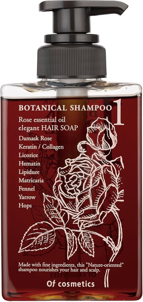 格安 Hair of Soap Ofcosmetics 1 Rose Damask 265ml Rose Black シャンプー